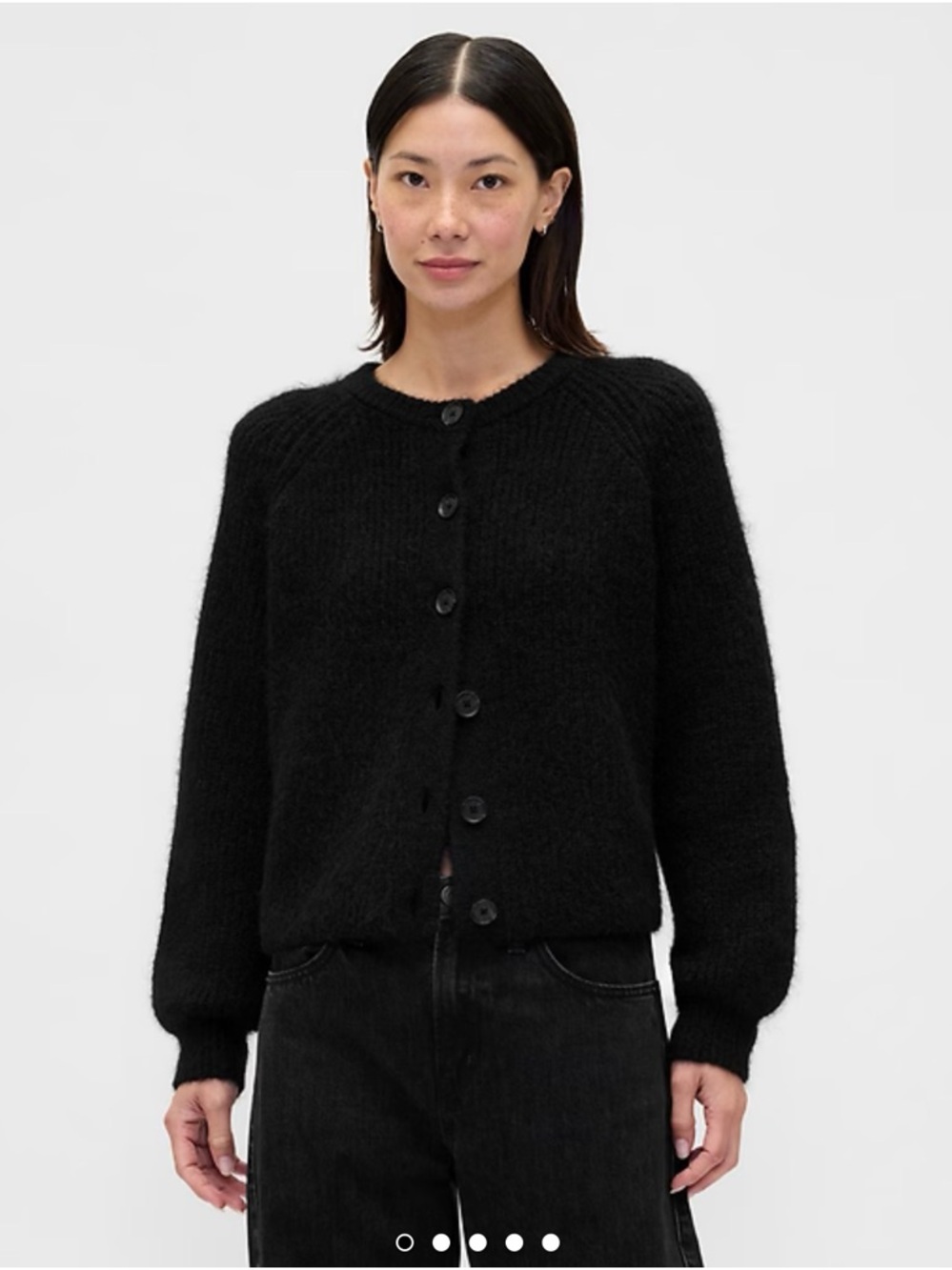 GAP Fuzzy Shaker-Stitch Cardigan